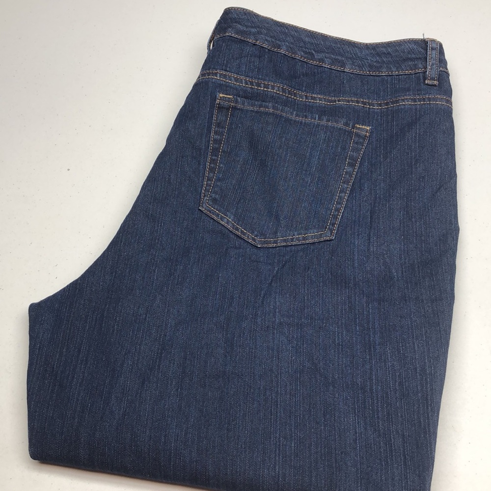 LIKE NEW ALFRED SUNG WIDE LEG STRAIGHT JEANS 18/36x28 😎